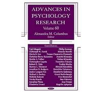 Advances In Psychology Research