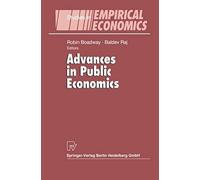 Advances In Public Economics