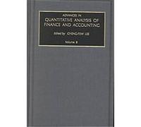 Advances In Quantitative Analysis Of Finance And Accounting