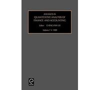 Advances in Quantitative Analysis of Finance and Accounting