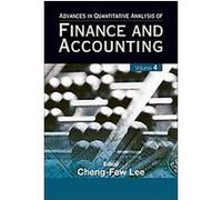 Advances in Quantitative Analysis of Finance and Accounting, Advances in Quantitative Analysis of Finance and Accounting