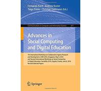 Advances In Social Computing And Digital Education