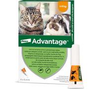 Advantage 4 × 0,4 ml - spot-on pour petits chats et lapins