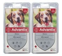 Advantix Chien moyen de 10 kg - 25 Pipette(S) Unidose(S) 2x6 pc(s)