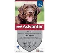 ADVANTIX Chien Solution Antiparasitaire Grande Race 25 a 40kg 6 pipettes G