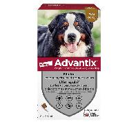 Advantix Chien Solution Antiparasitaire Très Grande Race 40 à 60kg 6 pipettes