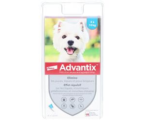 Advantix Petit chien de 4 kg - 10 Pipette(S) Unidose(S) pc(s)