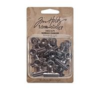 Advantus Idea-Ology Hinge Clips 1" 15/pkg-Antique Nickel