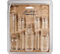 Advantus Idée-Ology bouché Les flacons en Verre 9/Pkg-1,25 « à 3 "Haut