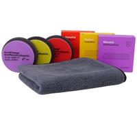 Advantuse - Koch Chemie Kit de polissage avec nouveaux tampons éponges de polissage petits Heavy, Fine et Micro Cut pour peinture automobile 25 mm de hauteur (3x tampon 75 mm)