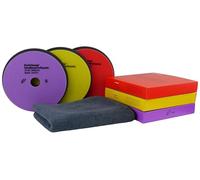 ADVANTUSE Koch Chemie Kit de polissage avec tampons de 25 mm de hauteur - Éponges de polissage pour voiture Heavy Cut à haute brillance - Polissage de peinture (3 tampons de 150 mm)