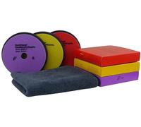 ADVANTUSE Koch Chemie Kit de polissage avec tampons de 25 mm de hauteur - Éponges de polissage pour voiture Heavy Cut à haute brillance - Polissage de peinture (3 tampons de 125 mm)