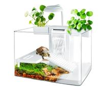 Advarrage, kit d'habitat de réservoir de Tortues Complet avec Zone Multifonction et Filtre à Eau pour Les Tortues et Les Animaux Aquatiques