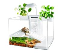 Advarrage, kit d'habitat de réservoir de Tortues Complet avec Zone Multifonction et Filtre à Eau pour Les Tortues et Les Animaux Aquatiques