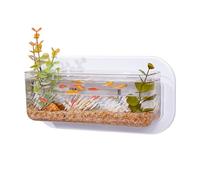 Advarrage Mural, Pot de Poisson Mural,Petit Pot de Fleurs monté Mural | Bols à Poissons d'aquarium Compact décoratifs pour Chambre, Cuisine, Appartement, dortoir