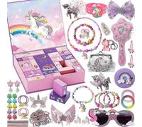 Advent calendar 2024, 24 day Christmas advent calendar with unicorn gifts, Christmas countdown calendar unicorn gifts for kids