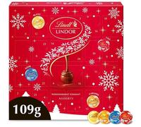 Advent Calendar - Assorted Milk Chocolates, Black White, Caramel - Ideal for Christmas, 109g 109gLindor (Smal CALENDRIER DE L'AVENT