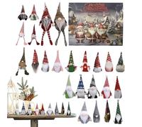 advent calendarr - Christmas Countdown Calendar | 24 Days Christmas Gnome Toys | Advent 2025 Holiday Dolls | Mantel Decorations for Adults Boys Girls Children Festival Tabletop Party Bedroom