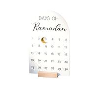 Advent Countdown Calendar - Acrylique Wood 20 cm, Magnetic Desk Ornement, Modern | Précise Tracking, Holiday Table Decoration, Date Marker For Home, Office, Bedroom, Living Room, Shelf