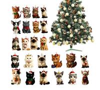 Advent Cute Animal Collectibles Holiday Calendar Create Daily Countdown | Figures For Party Entryway Study Room Dorm Bookshelf Calendar Create Daily Countdown Joy Festive Countdown Anticipation