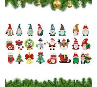 Advent Pendants - 24 Days 3D Decorative Seasonal Ornaments | Count Down to Christmas Ornaments Perfect for Home, Office, School, Garden Or Home Use, 12.61x11.43x1.38in