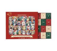 Advent Puzzle Calendar-Christmas Toy, Home Decoration 2025, 1000 parties, 24 jours, décoration de Noël, calendrier de puzzle de Noël pour animaux de compagnie pour adultes, avènement pour hommes