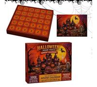 Advent Puzzle Halloween | 30 Days Haunted House Scary Jigsaw | Countdown Calendar Jigsaw Puzzle | Ideal For Kids Teens Adults Gatherings Game Night Party Planners Themed Events Stocking Stuffer