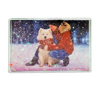 Cadre photo à paillettes en acrylique - Peut contenir 10 x 15 cm - Bloc photo de bureau transparent sans cadre avec confettis (rose) - Cadeau idéal pour la fête des mères ou la décoration d'intérieur