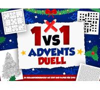 Adventsduell 1vs1 - 24 Herausforderungen mit Stift und Papier für Zwei: Mitmach-Adventskalender mit Rätseln, Spielen und Spaß | Perfektes Geschenk für Paare, Freunde & Familie