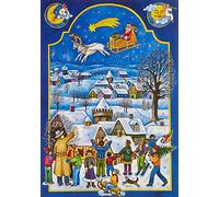 Adventskalender "Nikolaus im Schlitten": Papier-Adventskalender