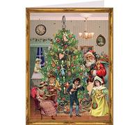 Adventskalender "Postkarte Unterm Weihnachtsbaum": Papier-Adventskalender
