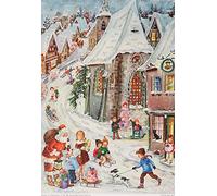 Adventskalender "Rodelfreuden": Papier-Adventskalender