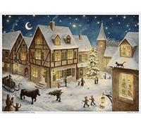 Adventskalender "Weihnachtsabend im Dorf": Papier-Adventskalender