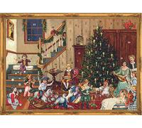 Adventskalender Wohnzimmer. Papier-Adventskalender