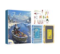 Adventszeit Für Angeln Mit Weihnachts Countdown | 24 Tägiger Weihnachtscountdown Kalender Mit Angelköder Geschenk Für Männer | Festliches Angelköder-Set Für Die Adventszeit,Für Ehemann, Ihn, Erwachsen