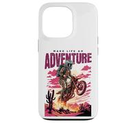 Adventure Dirt Bike Rider mud Road Action Art Coque pour iPhone 13 Pro