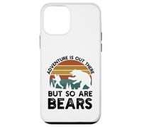 Adventure is Out There But So are Bear Funny Randonnée Camping Coque pour iPhone 12 Mini