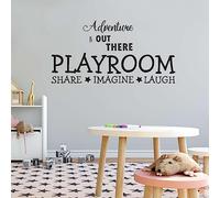 Adventure is Out There Playroom Wall Decal Décoration murale Adventurous Playroom Easy Decor - Taille: 25,4 x 12,7 cm