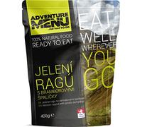 Adventure Menu Aliments d'extérieur en ragout de cerf avec des pommes de terre.