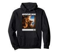 Adventure Mode on Golden Retriever Avion Voyage Sweat à Capuche
