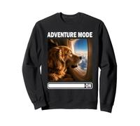 Adventure Mode on Golden Retriever Avion Voyage Sweatshirt