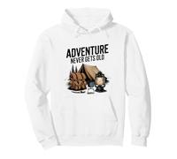 Adventure Never Gets Old - Camping Vintage Sweat à Capuche