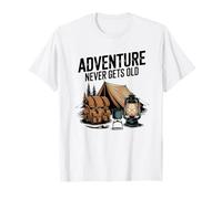 Adventure Never Gets Old - Camping Vintage T-Shirt