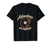 Adventure on Repeat Wanderlust Chaussures de randonnée en Vinyle T-Shirt
