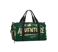 Adventure Script Sac de sport avec compartiment à chaussures pour homme et femme - Sac de voyage imperméable avec poche humide pour chaussures sales