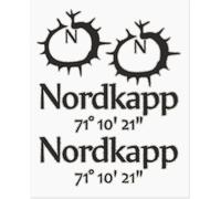Adventure Sticker Kit Autocollants pour valises de moto, Nordkapp, 20 x 24 cm
