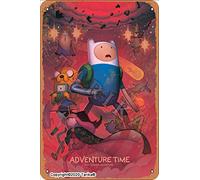 Adventure Time Affiche décorative vintage en étain 20 x 30 cm pour la maison, la cuisine, la salle de bain, la ferme, le jardin, le garage