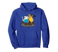 Adventure Time Islands Sweat à Capuche, Unisexe pour adultes, Bleu Royal, S