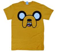 Adventure Time Jake Face Erwachsene Jaune Moutarde pour Homme - Or - X-Large
