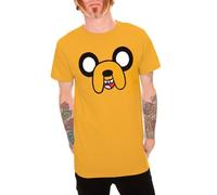 Adventure Time Jake face T-shirt pour homme, Doré, grande